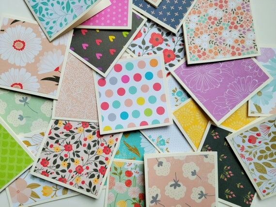 3"x3" Mini Note Cards, Bulk Notecar...