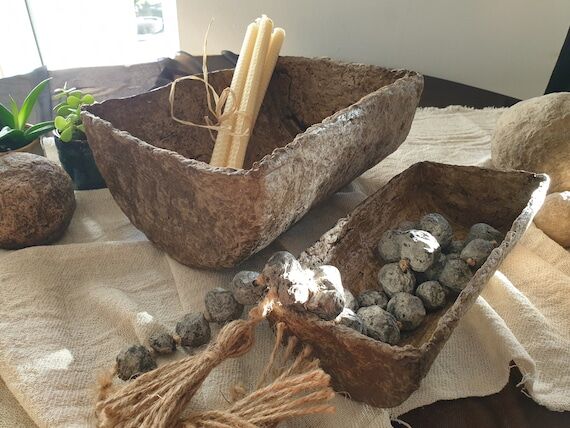 Carpinus Wabi Sabi Paper Mache Bowl Set – R...