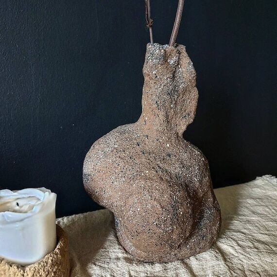 Lithops Wabi Sabi Vase - Irregular Ceramic St...
