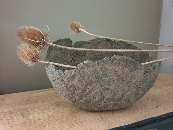 Plumosa Handmade Paper Mache Bowl – Rustic ...