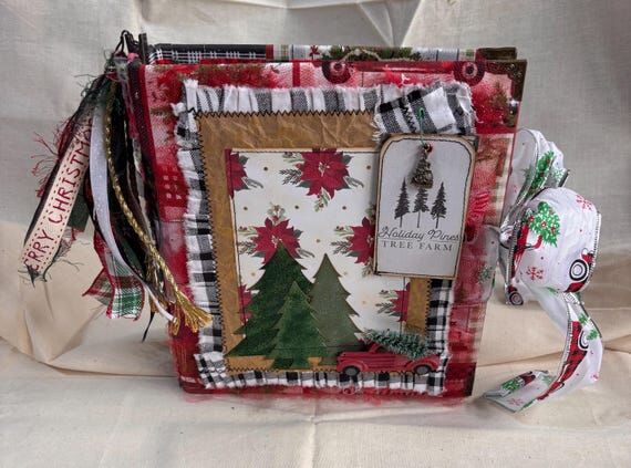 Handmade Christmas Tree Farm-themed Memory Bo...