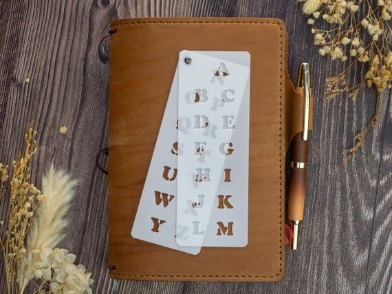 Small Cooper Uppercase Alphabet Stencil Bookm...