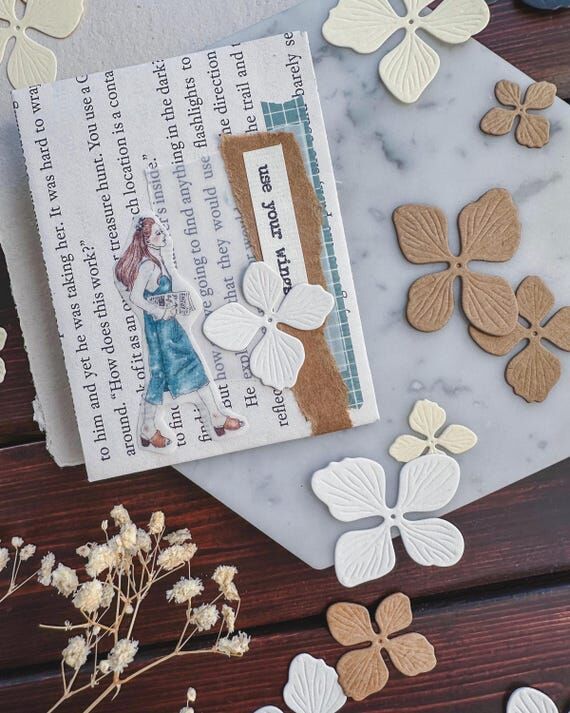 Flower Paper Die Cuts Hydrangeas 18 pieces | ...