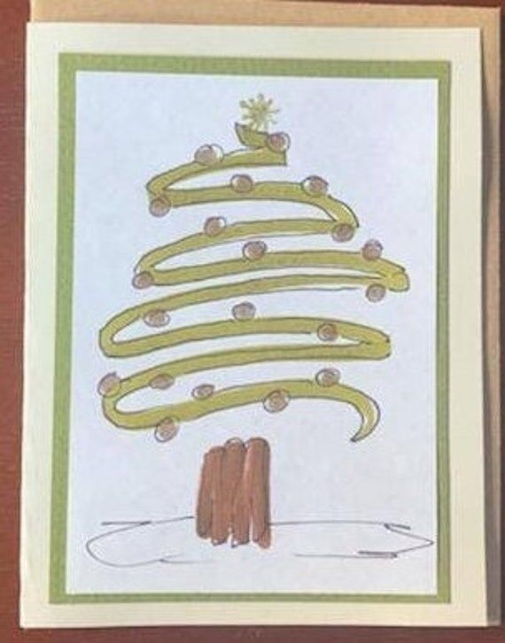 Handmade greeting cards with a Christmas Tree...