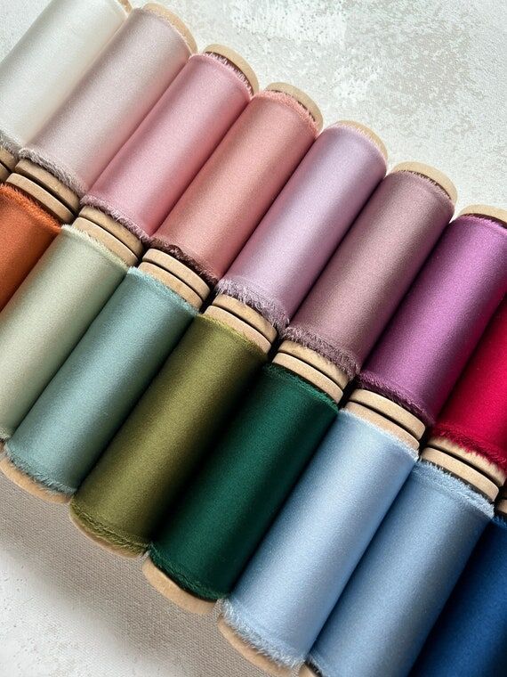 NEW 1 inch, 2 inch & 3 inch Silk Satin Hand D...