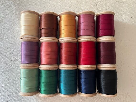 NEW 3/8" Double-Faced Satin Ribbon Finis...