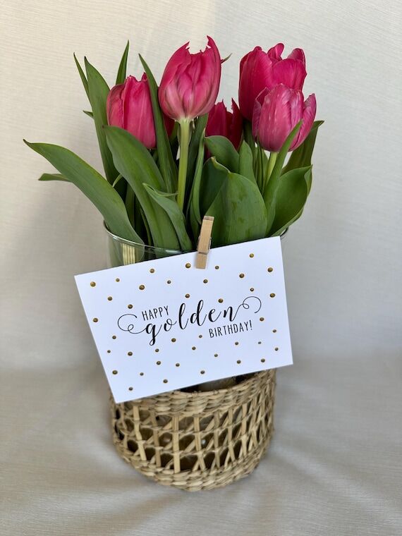 Happy Golden Birthday | Hand Painted...