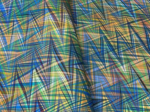 2 (No Social Media) A1 - Green and Blue Double Chevron - Marb...