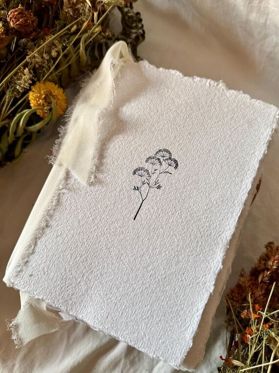 Handmade Recycled Paper Journal Paper Cover...