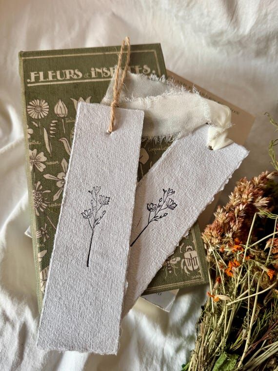Bookmark Handmade Recycled Paper...