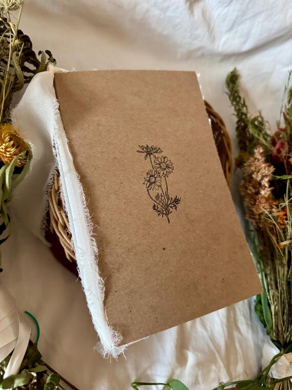Handmade Recycled Paper Journal Cardboard Cov...