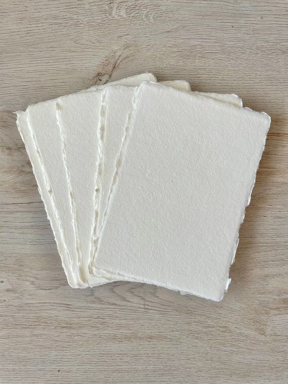 3.25x4.75" 150gsm IVORY CREAM Cotton Pap...