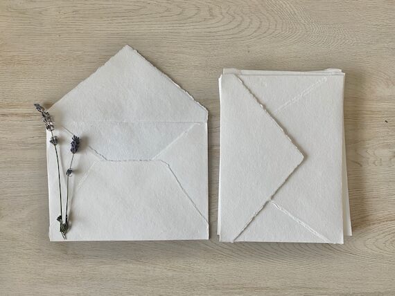 A7 IVORY Handmade Cotton Paper Envelopes for ...
