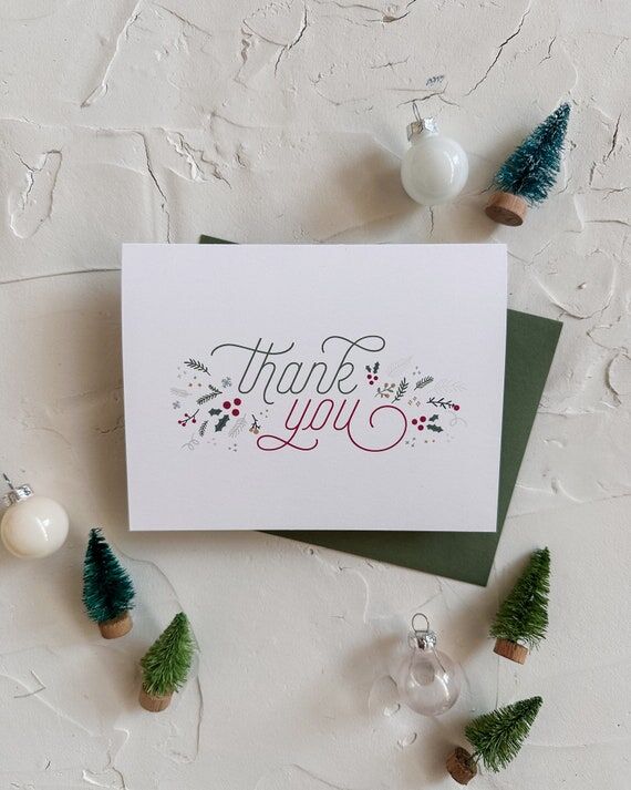 Holiday Thank You Card | Host thank you card ...