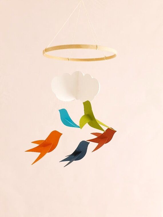 Home decor - Baby mobile for Baby gift - Nurs...