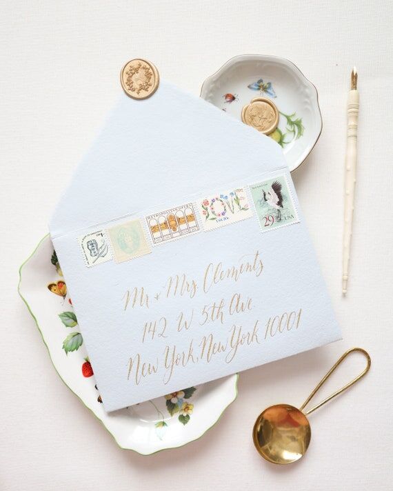 ONE Keepsake Calligraphy Addressed Envelope: ...