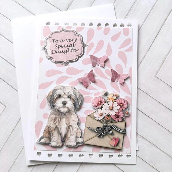 Special Daughter Birthday Card, Havanese Dog,...