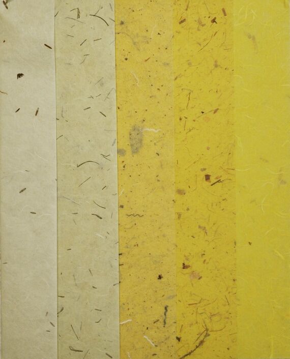 HANDMADE PAPER Pak, "Golden"- 5 Sh...
