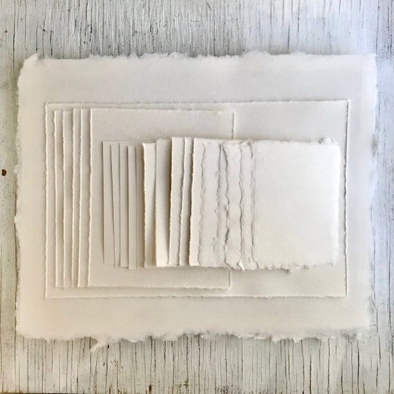 Handmade Deckled Edge Paper Sample: Stationer...