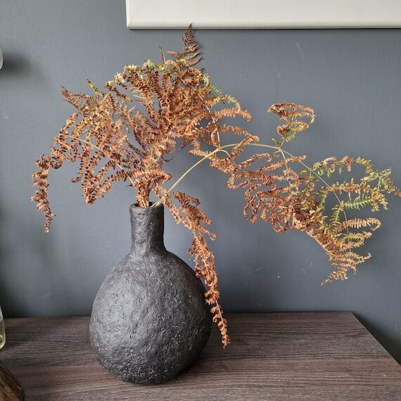 Handmade Paper Mache Vase: Organic Wabi Sabi ...