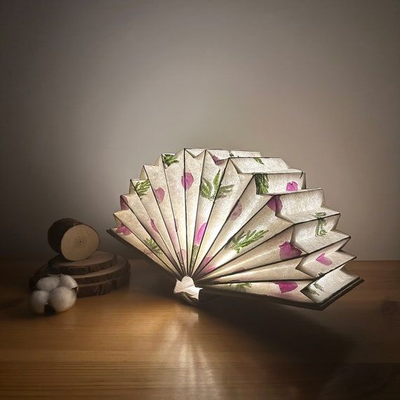 Handmade Paper Foldable Lamp, Unique Bedside ...