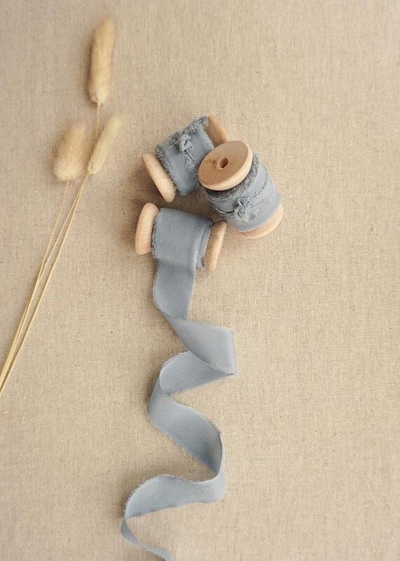 Silk Ribbon | 5 meter Hand Dyed Silk Ribbon |...