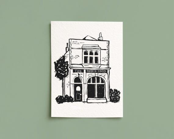 Custom Hand-Drawn Building Illustration: Pers...