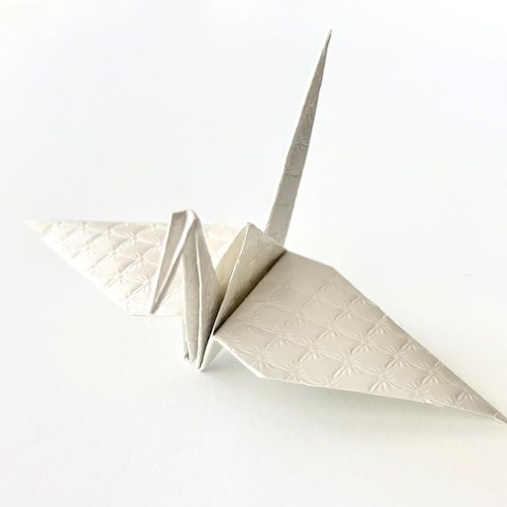Set of Large Origami Cranes for Wedding and P...