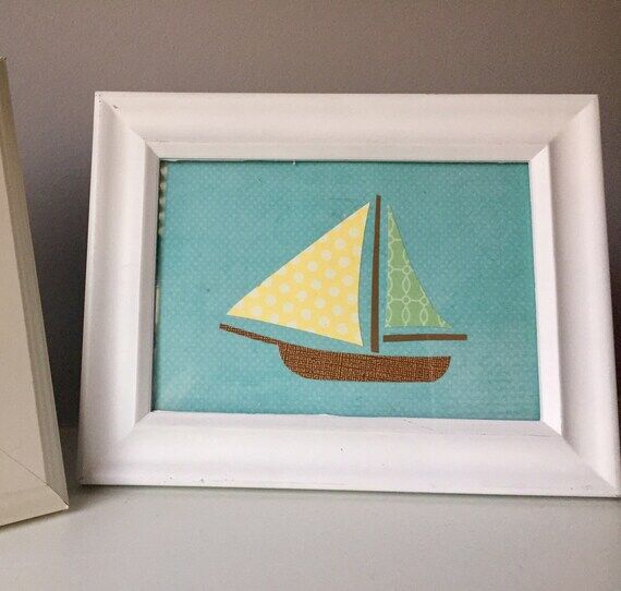 5"x7" Nautical Sailboat Paper Print...
