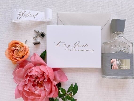 To My Groom on my wedding Day Card with Envel...