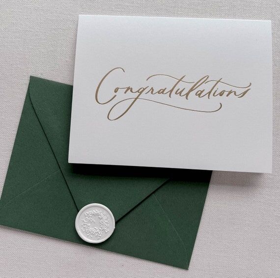 Congratulations Greeting Card with Envelope &...