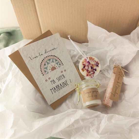 Gift box asking for godmother, women's godmot...