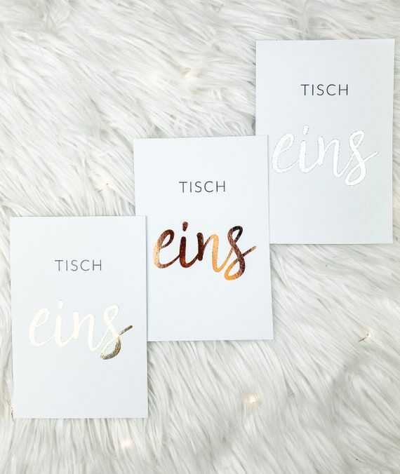 Table numbers | Hot foil | personalized stati...