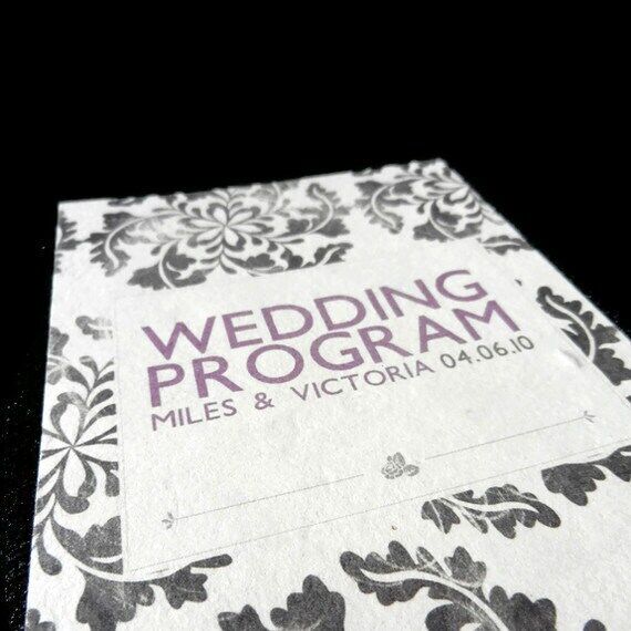 Wedding Programs - 20 - Sustainable, Earth-Fr...