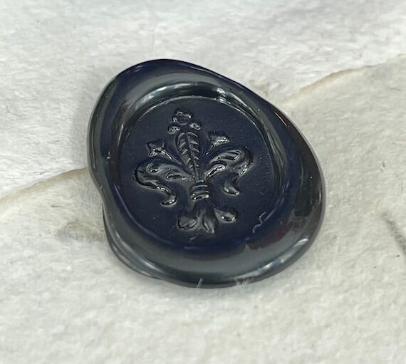 Fleur-de-lis Wax Seals - set of 5 from the No...
