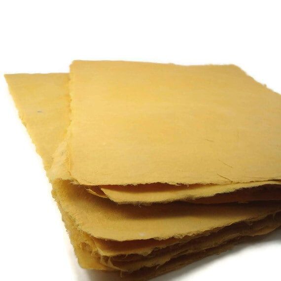 Handmade Paper - any shade - 10 Sheets - cott...