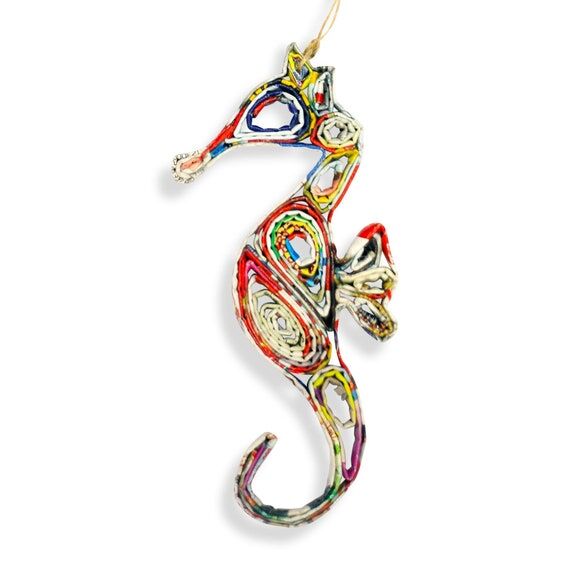Seahorse Handmade Ornament – Eco-Friendly R...