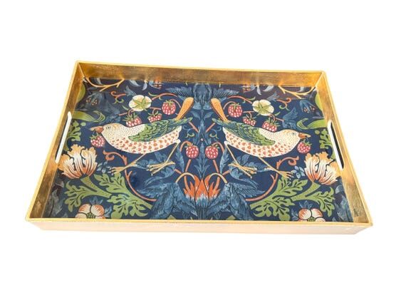 Strawberry Thief Tray | William Morris Wallpa...