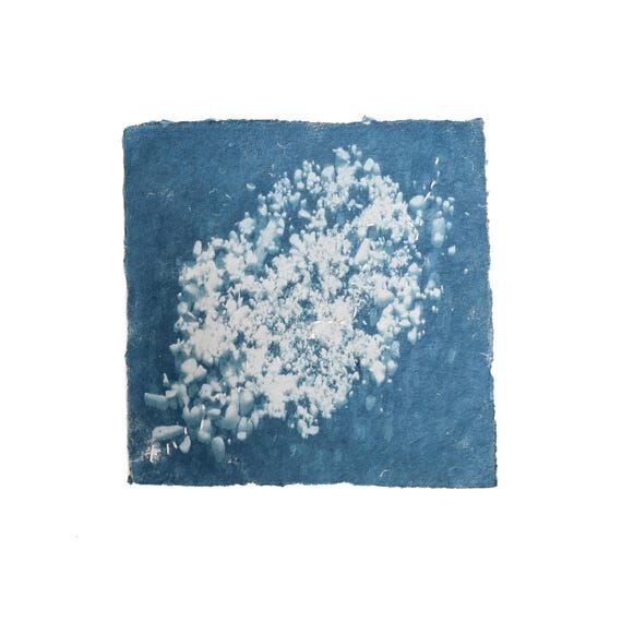 Salida — Stitched Cyanotype Print, Original...