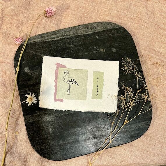 hi baby-handmade paper card...