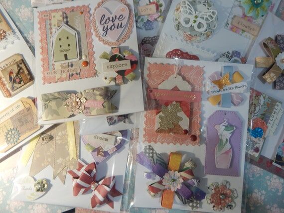 Embellishments pack - Card making/Scrapbook...