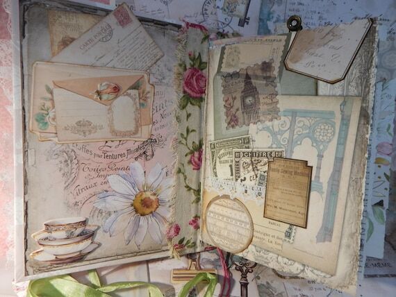 Handmade Shabby Chic Journal, 120 Writing Pag...