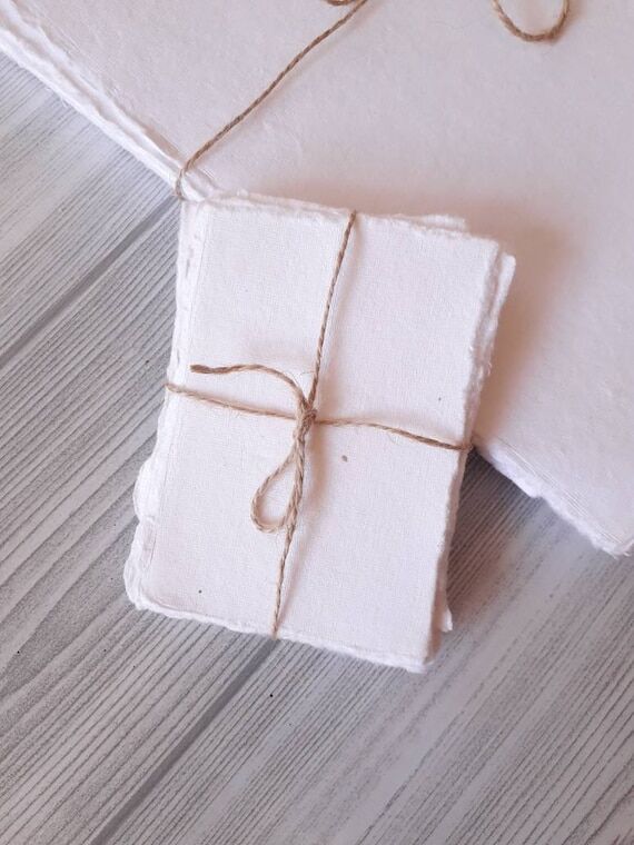 Handmade Cotton Rag Paper, White 300 gsm 100%...