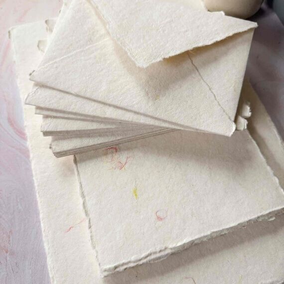 Handmade Cotton Paper with Wool Fibres | Deck...