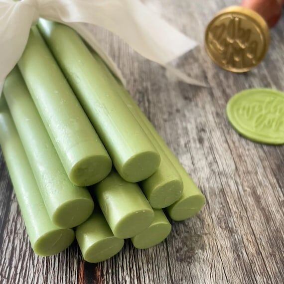 Olive Green Sealing Wax Sticks | Eco-Friendly...