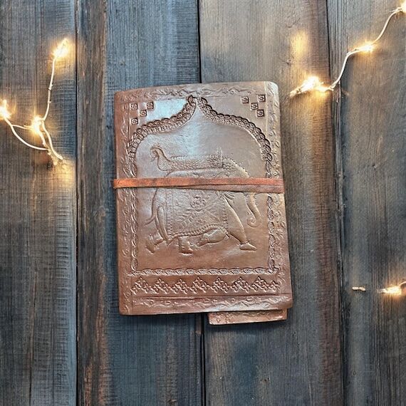 The Royal Elephant Handmade Leather Journal D...