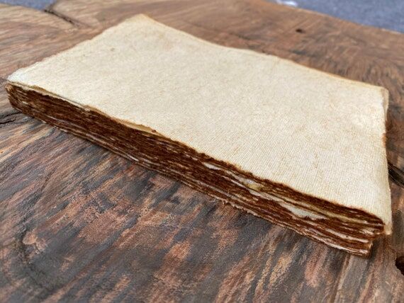 Handmade Cotton Deckle Edge Paper, 150gsm, Vi...