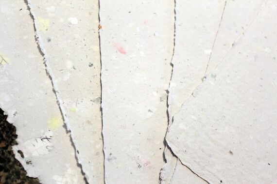HANDMADE PAPER - Made With 100% Post-Consumer...