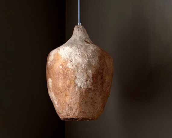 Handmade Paper Mache Pendant Light – Terrac...
