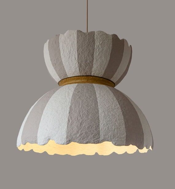 Handcrafted Pendant Light, 24" Modern Ch...